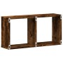 Armario de pared madera ingeniería roble ahumado 60x16x30 cm de , Estantes y estanterías - Ref: Foro24-854881, Precio: 22,94 ...