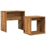 Mesas de centro apilables 2 uds madera de ingeniería envejecida de , Mesas de centro - Ref: Foro24-856050, Precio: 43,35 €, D...