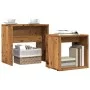 Stapelbare Couchtische, 2 Stück, aus gealtertem Ingenieurholz. von , Couchtisch - Ref: Foro24-856050, Preis: 42,11 €, Rabatt: %