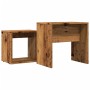 Mesas de centro apilables 2 uds madera de ingeniería envejecida de , Mesas de centro - Ref: Foro24-856050, Precio: 43,35 €, D...