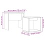 Mesas de centro apilables 2 uds madera de ingeniería envejecida de , Mesas de centro - Ref: Foro24-856050, Precio: 43,35 €, D...