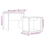 Stapelbare Couchtische, 2 Stück, aus gealtertem Ingenieurholz. von , Couchtisch - Ref: Foro24-856050, Preis: 42,11 €, Rabatt: %