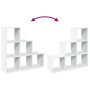 Librería divisor 3 niveles madera ingeniería blanco 99x29x99 cm de , Librerías y estanterías - Ref: Foro24-857958, Precio: 65...