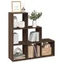 Librería divisor 3 niveles madera marrón roble 99x29x99 cm de , Librerías y estanterías - Ref: Foro24-857964, Precio: 61,83 €...