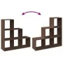 Librería divisor 3 niveles madera marrón roble 99x29x99 cm de , Librerías y estanterías - Ref: Foro24-857964, Precio: 61,83 €...
