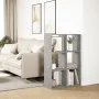 Librería divisora madera gris hormigón 69,5x29x103,5 cm de , Librerías y estanterías - Ref: Foro24-858015, Precio: 52,37 €, D...