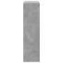 Librería divisora madera gris hormigón 69,5x29x103,5 cm de , Librerías y estanterías - Ref: Foro24-858015, Precio: 52,37 €, D...