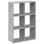 Librería divisora madera gris hormigón 69,5x29x103,5 cm de , Librerías y estanterías - Ref: Foro24-858015, Precio: 52,37 €, D...