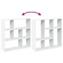 Librería divisora madera ingeniería blanca 102x29x103,5 cm de , Librerías y estanterías - Ref: Foro24-858048, Precio: 73,39 €...
