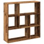 Librería divisora madera ingeniería envejecida 102x29x103,5 cm de , Librerías y estanterías - Ref: Foro24-858055, Precio: 82,...