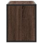Mueble TV madera ingeniería y metal marrón roble 100x31x39,5 cm de , Muebles TV - Ref: Foro24-848938, Precio: 57,86 €, Descue...