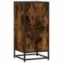 Aparador madera ingeniería y metal roble ahumado 35,5x35x76 cm de , Aparadores - Ref: Foro24-848946, Precio: 66,70 €, Descuen...