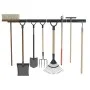 Garden wall tool racks 4 pcs black steel by , Tool Organization and Storage - Ref: Foro24-3309654, Price: 28,71 €, Discount: %