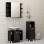 Juego de muebles de baño 3 pzas madera ingeniería negro de vidaXL, Muebles de baño - Ref: Foro24-3056944, Precio: 173,10 €, D...