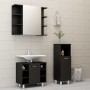 Juego de muebles de baño 3 pzas madera ingeniería negro de vidaXL, Muebles de baño - Ref: Foro24-3056944, Precio: 170,82 €, D...
