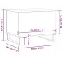 Mesa de centro madera de ingeniería envejecida 60x44,5x45 cm de , Mesas de centro - Ref: Foro24-857440, Precio: 81,40 €, Desc...