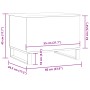 Mesa de centro madera de ingeniería envejecida 60x44,5x45 cm de , Mesas de centro - Ref: Foro24-857440, Precio: 83,32 €, Desc...