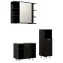 Juego de muebles de baño 3 pzas madera ingeniería negro de vidaXL, Muebles de baño - Ref: Foro24-3056944, Precio: 173,10 €, D...
