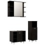 Juego de muebles de baño 3 pzas madera ingeniería negro de vidaXL, Muebles de baño - Ref: Foro24-3056944, Precio: 170,82 €, D...