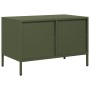 Mueble para TV acero laminado en frío verde oliva 68x39x43,5 cm de , Muebles TV - Ref: Foro24-851236, Precio: 69,53 €, Descue...