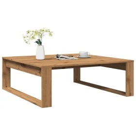 Mesa de centro madera de ingeniería roble artisan 100x100x35 cm de , Mesas de centro - Ref: Foro24-856691, Precio: 83,10 €, D...