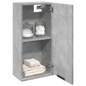 Armario de baño de pared gris hormigón 32x20x67 cm de , Armarios y almacenamiento - Ref: Foro24-856936, Precio: 37,15 €, Desc...