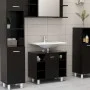 Juego de muebles de baño 3 pzas madera ingeniería negro de vidaXL, Muebles de baño - Ref: Foro24-3056944, Precio: 173,10 €, D...