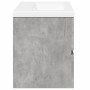 Set muebles de baño 2 piezas madera contrachapada gris hormigón de , Muebles de baño - Ref: Foro24-3324909, Precio: 195,42 €,...