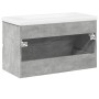 Set muebles de baño 2 piezas madera contrachapada gris hormigón de , Muebles de baño - Ref: Foro24-3324909, Precio: 195,42 €,...