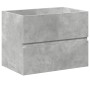 Set muebles de baño 2 piezas madera contrachapada gris hormigón de , Muebles de baño - Ref: Foro24-3324909, Precio: 195,42 €,...