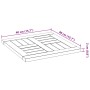 Tablero de mesa cuadrado madera maciza de acacia 40x40x2 cm de , Tableros para mesas - Ref: Foro24-4004252, Precio: 25,97 €, ...