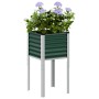 Jardinera de acero verde oliva 45x45x88 cm de , Maceteros y jardineras - Ref: Foro24-4008963, Precio: 38,74 €, Descuento: %