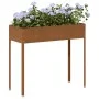 Jardinera de acero oxidado 100,5x40,5x90 cm de , Maceteros y jardineras - Ref: Foro24-4008961, Precio: 47,31 €, Descuento: %