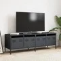 Mueble de TV acero laminado en frío antracita 135x39x43,5 cm de , Muebles TV - Ref: Foro24-851306, Precio: 154,70 €, Descuent...