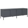 Mueble de TV acero laminado en frío antracita 135x39x43,5 cm de , Muebles TV - Ref: Foro24-851306, Precio: 154,70 €, Descuent...