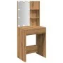 Tocador con luces LED roble artisan 60x40x140 cm de , Mesas - Ref: Foro24-857000, Precio: 117,87 €, Descuento: %