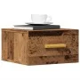 Mesita de noche de pared madera envejecida 35x35x20 cm de , Mesitas de noche - Ref: Foro24-857063, Precio: 27,41 €, Descuento: %