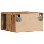 Mesita de noche de pared madera envejecida 35x35x20 cm de , Mesitas de noche - Ref: Foro24-857063, Precio: 27,41 €, Descuento: %