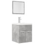 Set muebles de baño 2 piezas madera contrachapada gris hormigón de , Muebles de baño - Ref: Foro24-856368, Precio: 50,37 €, D...