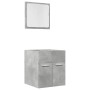 Set muebles de baño 2 piezas madera contrachapada gris hormigón de , Muebles de baño - Ref: Foro24-856368, Precio: 50,37 €, D...