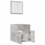 Set muebles de baño 2 piezas madera contrachapada gris hormigón de , Muebles de baño - Ref: Foro24-856368, Precio: 50,37 €, D...