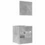 Set muebles de baño 2 piezas madera contrachapada gris hormigón de , Muebles de baño - Ref: Foro24-856368, Precio: 50,37 €, D...