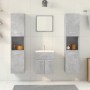 Set muebles de baño 5 piezas madera ingeniería gris hormigón de , Muebles de baño - Ref: Foro24-3324885, Precio: 229,90 €, De...