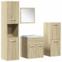 Juego de muebles de baño 5 pzas madera ingeniería roble Sonoma de , Muebles de baño - Ref: Foro24-3325001, Precio: 207,03 €, ...