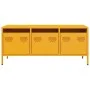 Mueble para TV acero laminado en frío amarillo 101,5x39x43,5 cm de , Muebles TV - Ref: Foro24-851229, Precio: 93,19 €, Descue...