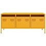 Mueble para TV acero laminado en frío amarillo 101,5x39x43,5 cm de , Muebles TV - Ref: Foro24-851229, Precio: 94,07 €, Descue...