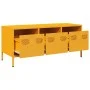 Mueble para TV acero laminado en frío amarillo 101,5x39x43,5 cm de , Muebles TV - Ref: Foro24-851229, Precio: 93,19 €, Descue...