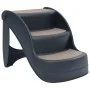 Folding 3-step dark gray dog ladder by , Pet Steps and Ramps - Ref: Foro24-171174, Price: 58,19 €, Discount: %