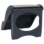 Escalera para perros plegable de 3 peldaños gris oscuro de , Escalones y rampas para mascotas - Ref: Foro24-171174, Precio: 5...