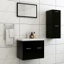 Conjunto de muebles de baño madera de ingeniería negro de , Muebles de baño - Ref: Foro24-3071001, Precio: 101,79 €, Descuent...